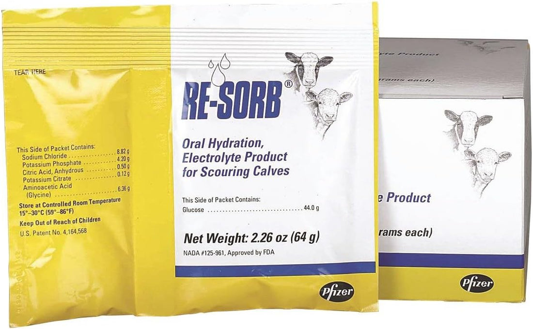 Pfizer Animal Health, 64g 8142 Resorb Electrolyte Packet