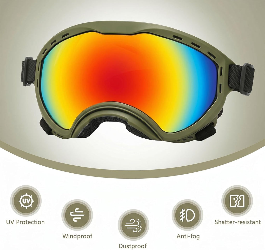 Dog Goggles for Medium Large Breed UV Protection Windproof Anti-Fog