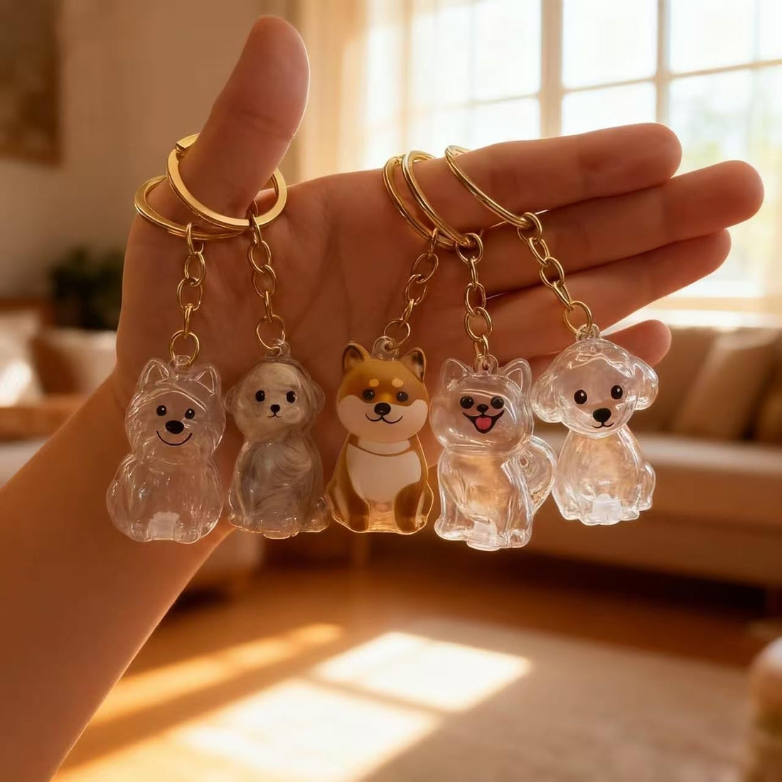 Dog Hair Collector Keychain Charm Memorial Storage Box,Pet Hairs