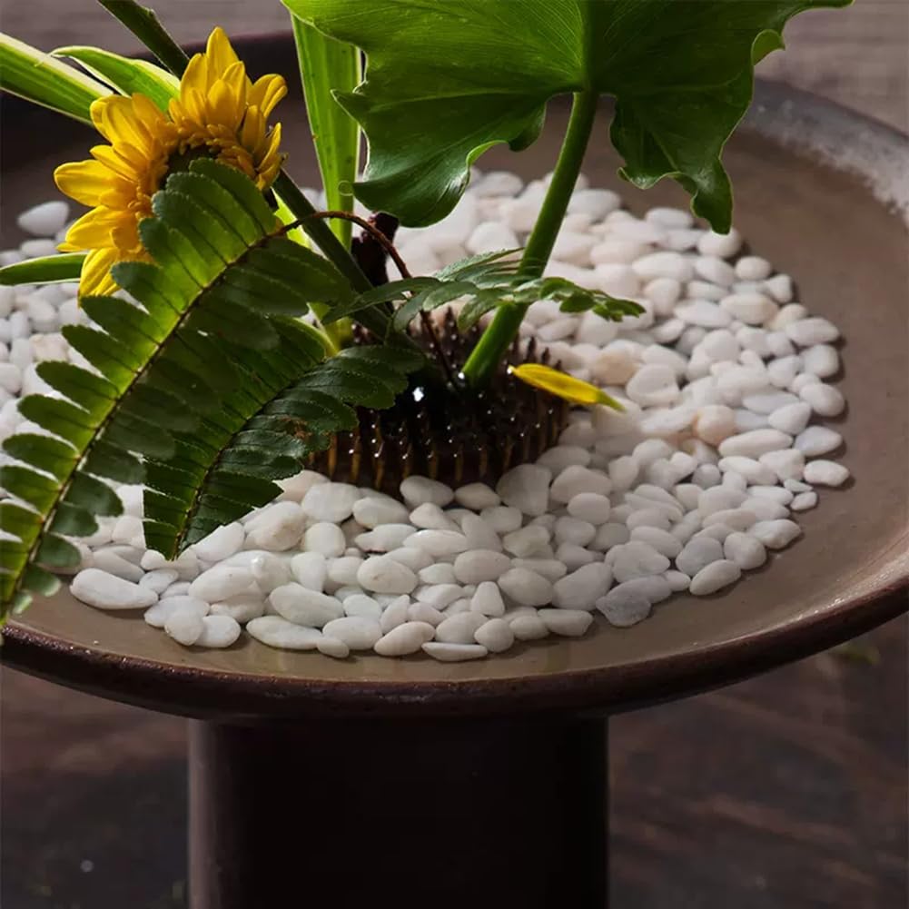 2.0 LB White Aquarium Gravel Pebbles 3/8"