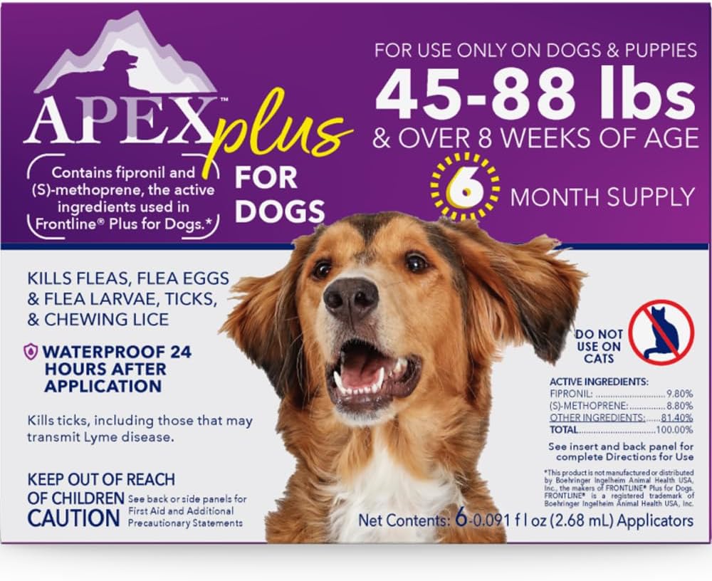 Apex Plus Flea & Tick Prevention for Small Dogs 3-Month Supply