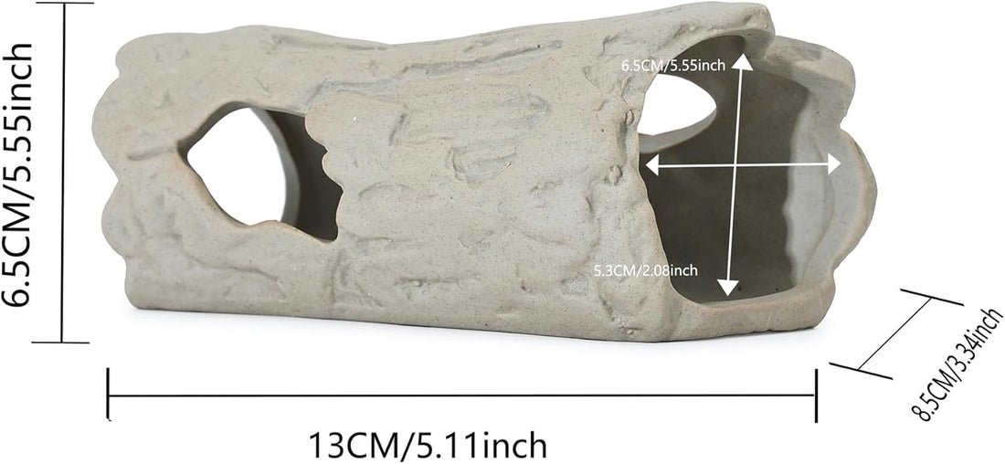 ALEGI Aquarium Rock Smooth Cave Decor for Shrimp Cichlid Hiding