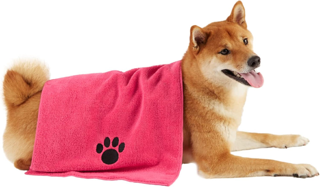 Bone Dry Pet Grooming, Embroidered Microfiber Towel Drying Collection