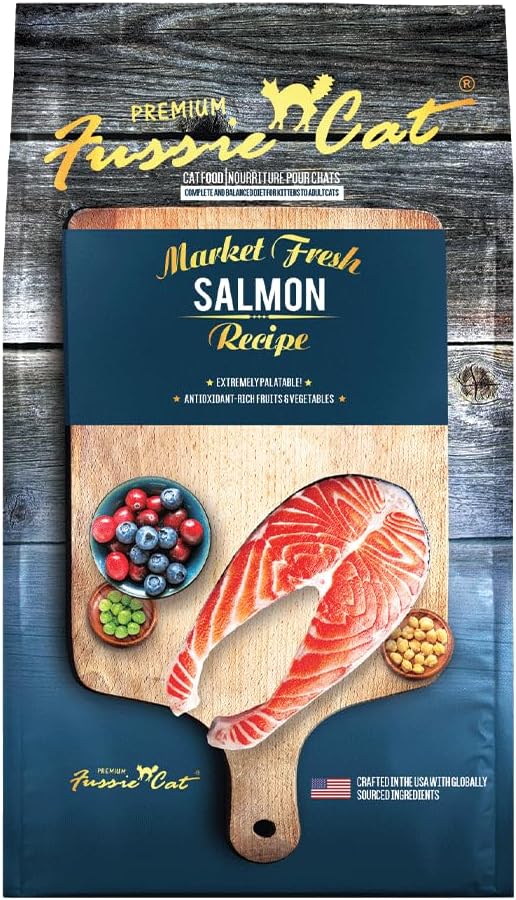 Fussie Cat Market Fresh Salmon Recipe,Dry Cat Food