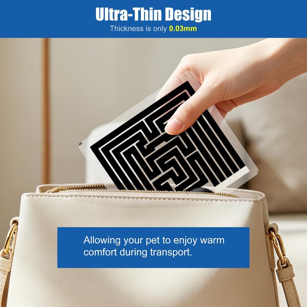 Reptile Heating Pad 6 x 5.5 Inch Reptile Heat Mat with Rapid and Even