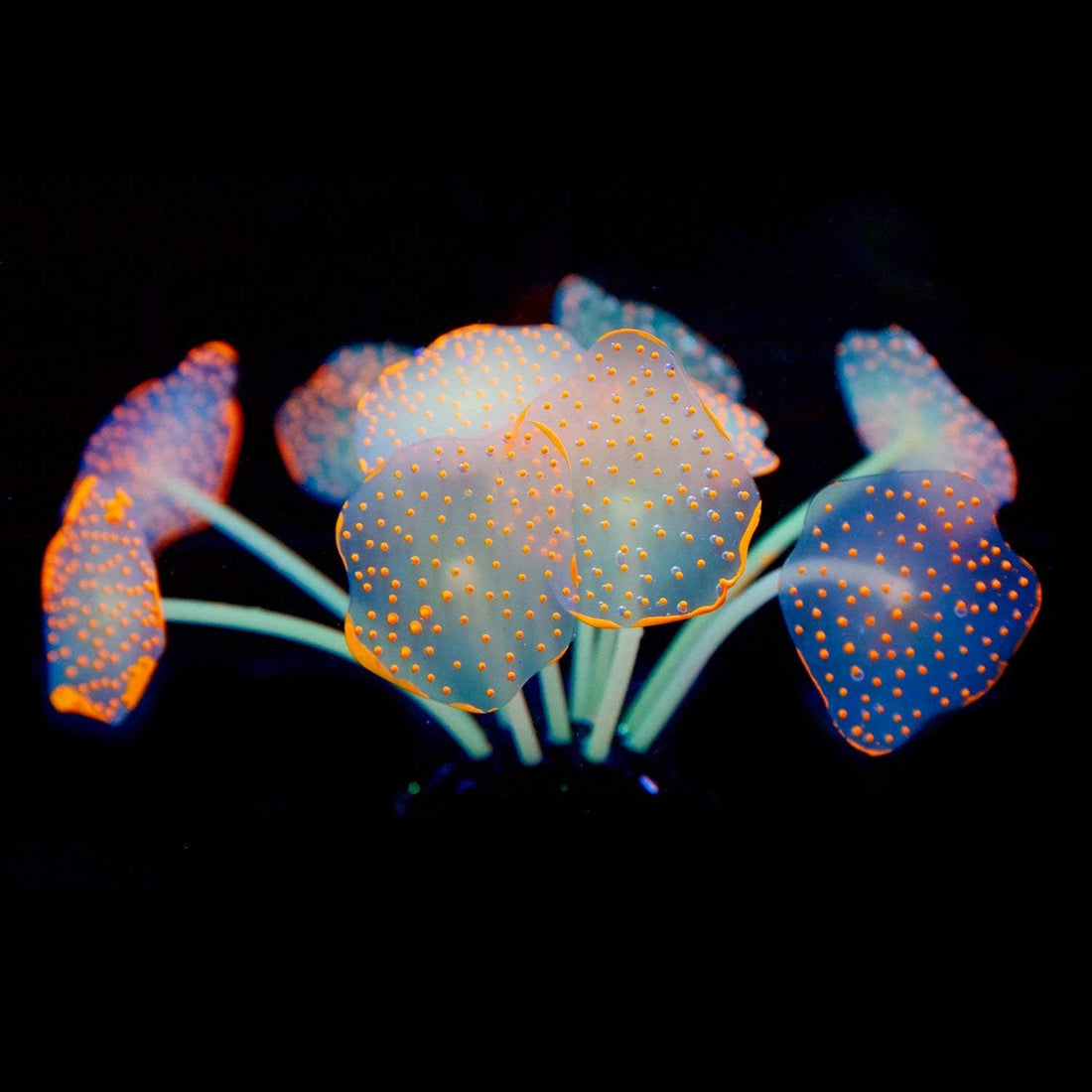 Uniclife Silicone Coral Plant Decorations Glowing Artificial Ornament