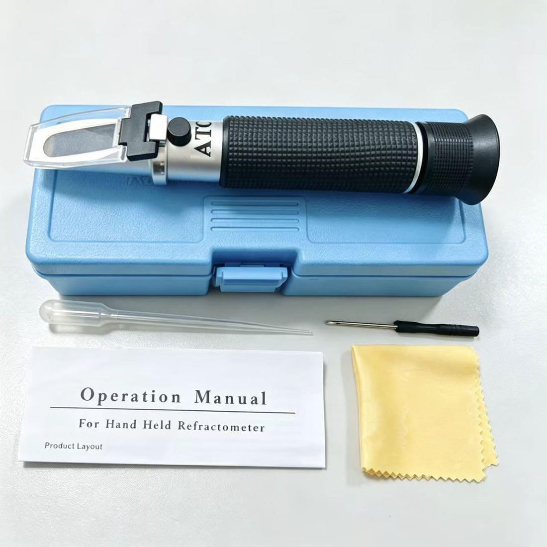Salinity Refractometer with ATC, 0-100PPT & 1.000-1.070 SG