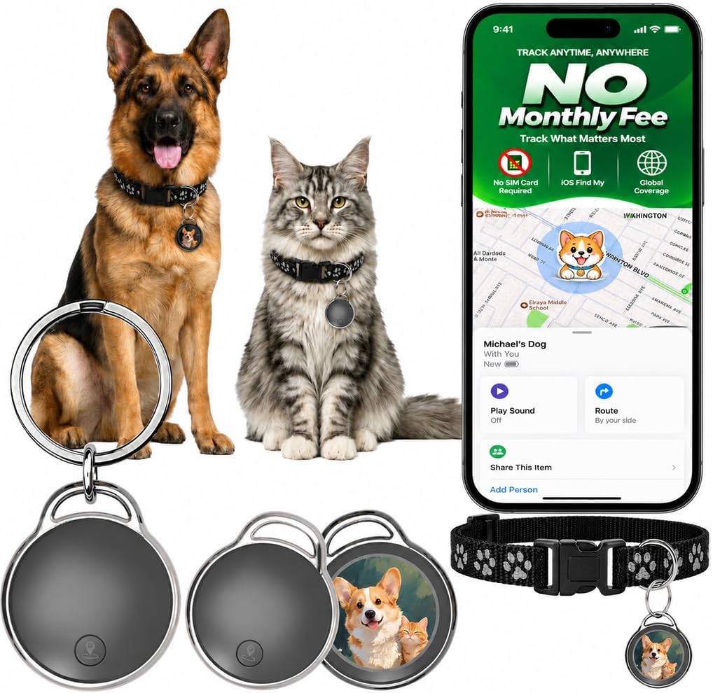 GPS Tracker for Dogs/Cats, Real-Time Tractive GPS Tracker Device