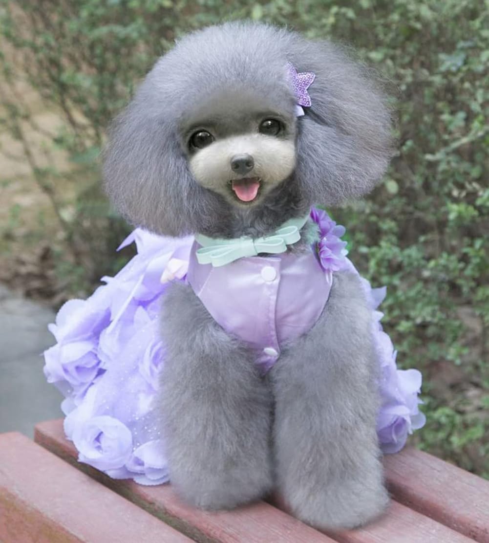 Dog Dress Luxury Puppy Skirt Clothes Princess Dresses Wedding Evening