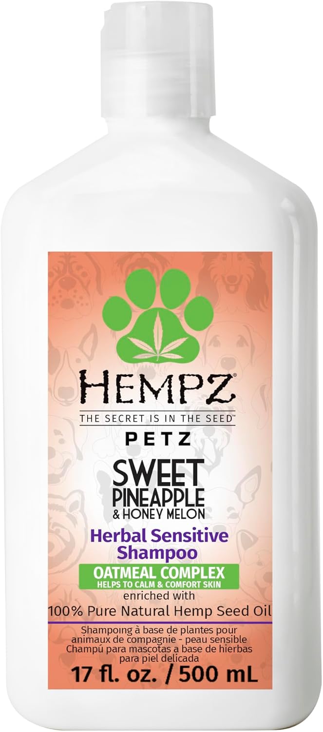 Hempz New Pet Shampoo, Scent, Tropical Pineapple Coconut, 17 oz.