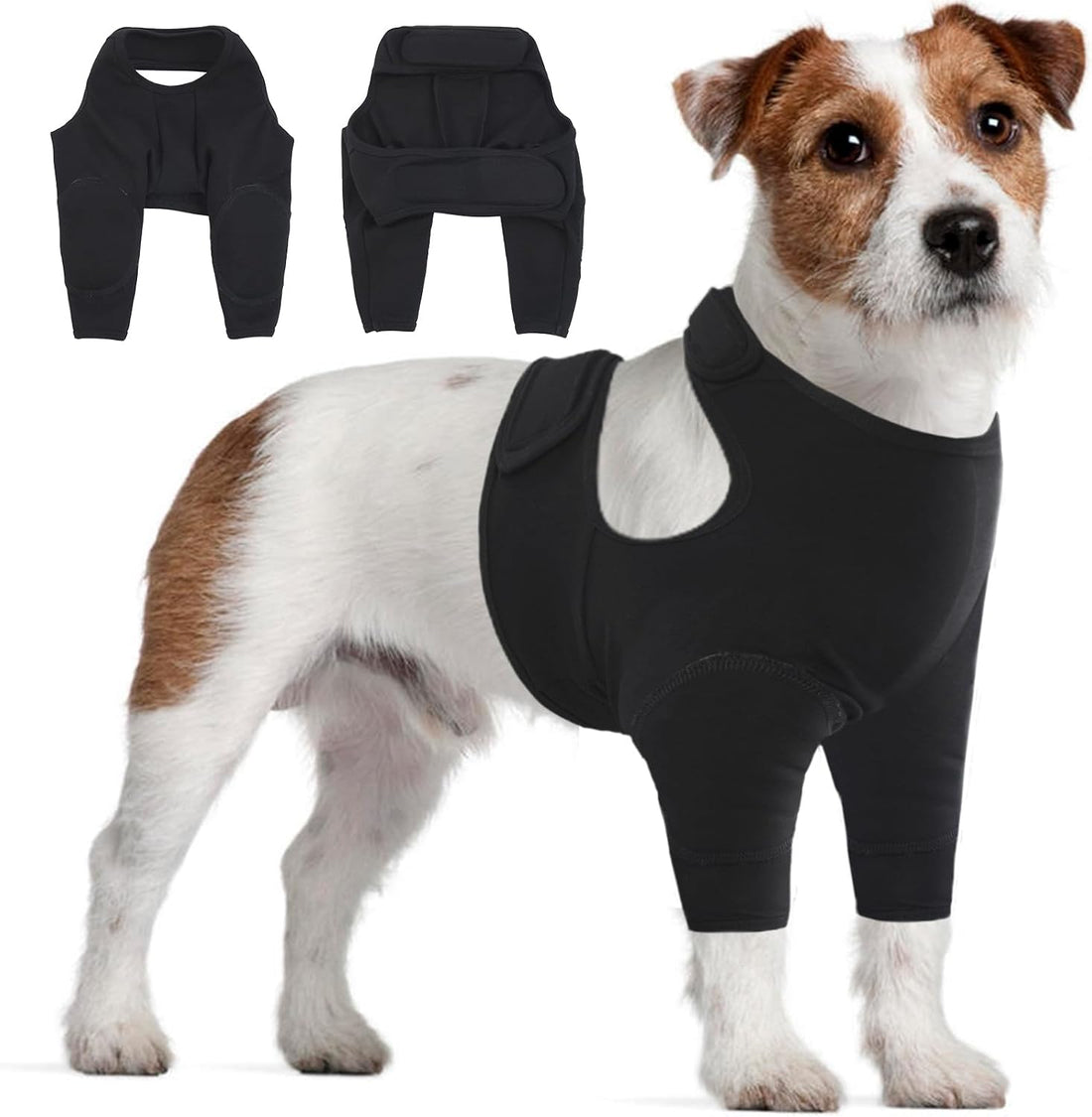 IDOMIK Dog Recovery Suit for Front Legs,Dog Recovery Sleeve Elbow