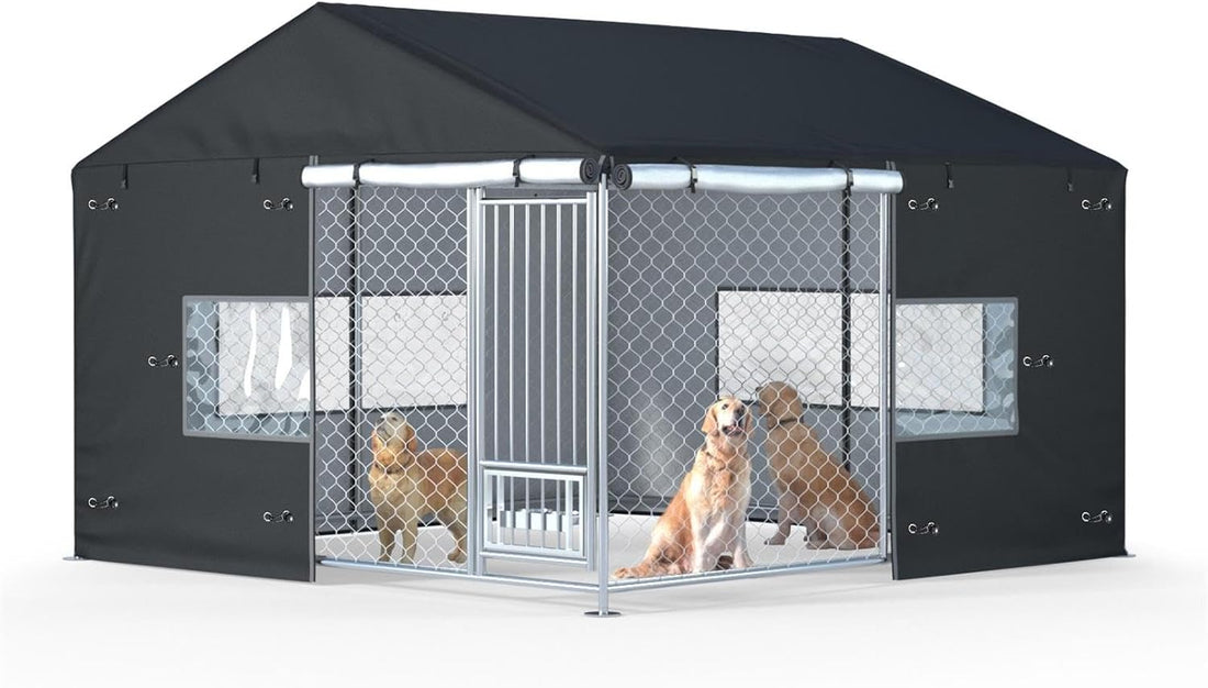 Outdoor Dog Kennel Cover 10'W x 10'L Replacement Covers