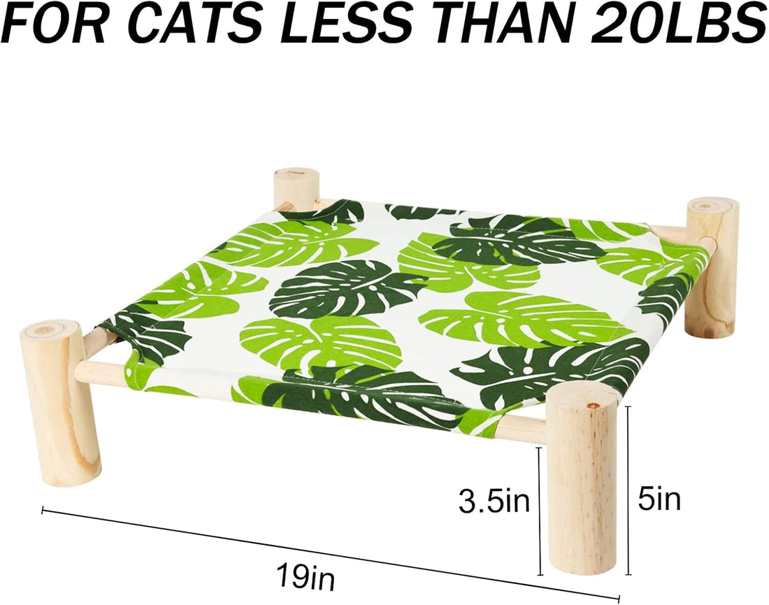 Patas Lague Cat Hammock Bed Small Eleveted Dog Bed 19x19 in