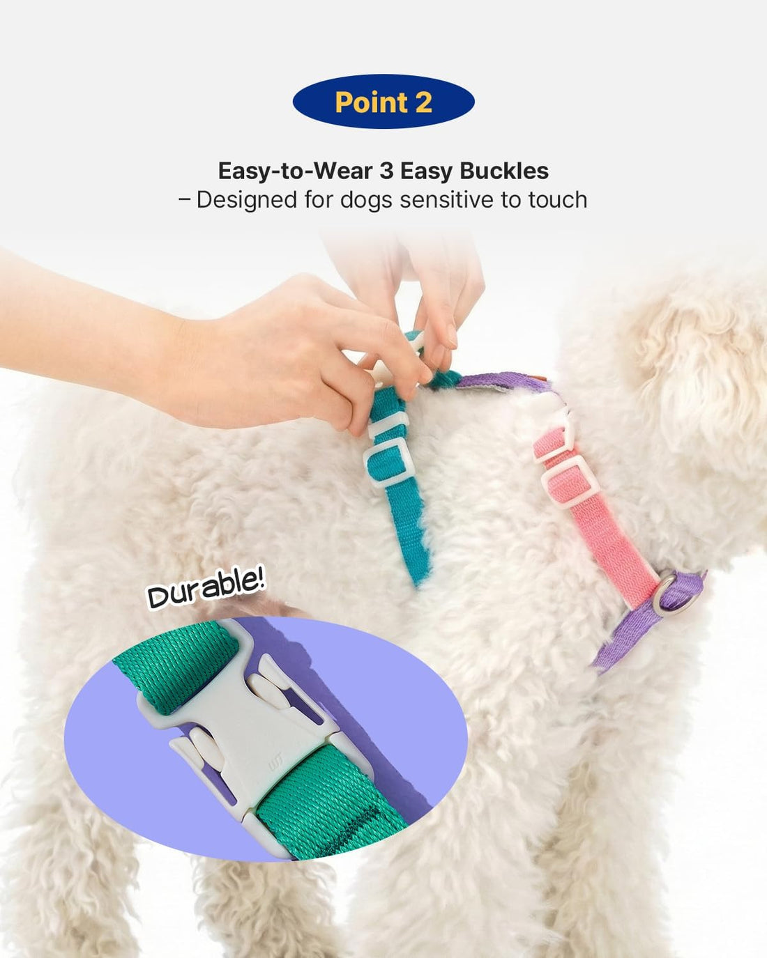 PETHROOM × Wiggle Wiggle Smile We Love Dog Backpack Harness with Leash