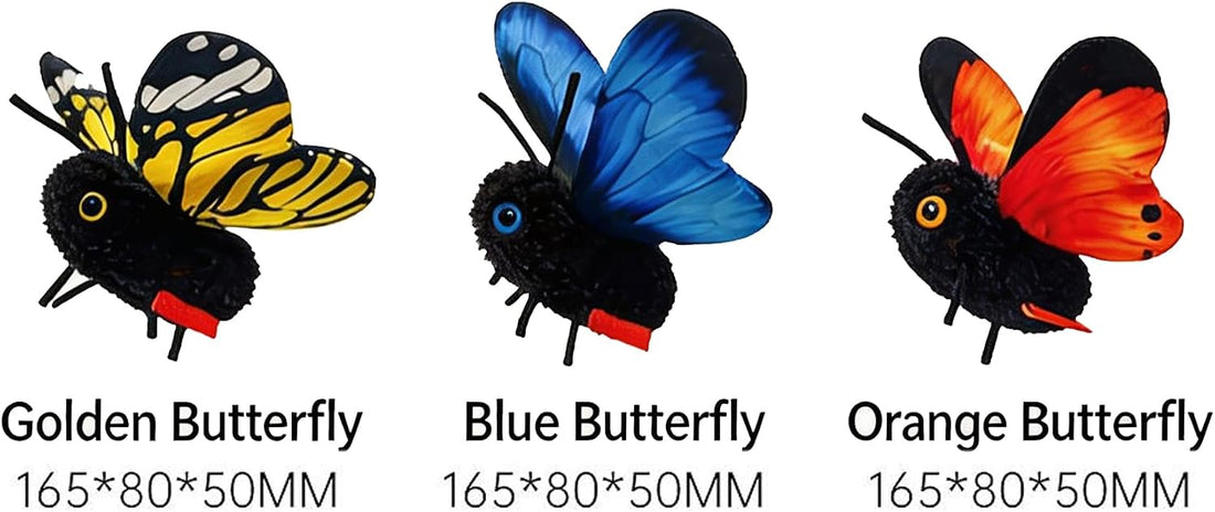 Interactive Cat Toy, Smart Flapping Wings Butterfly (No Flying