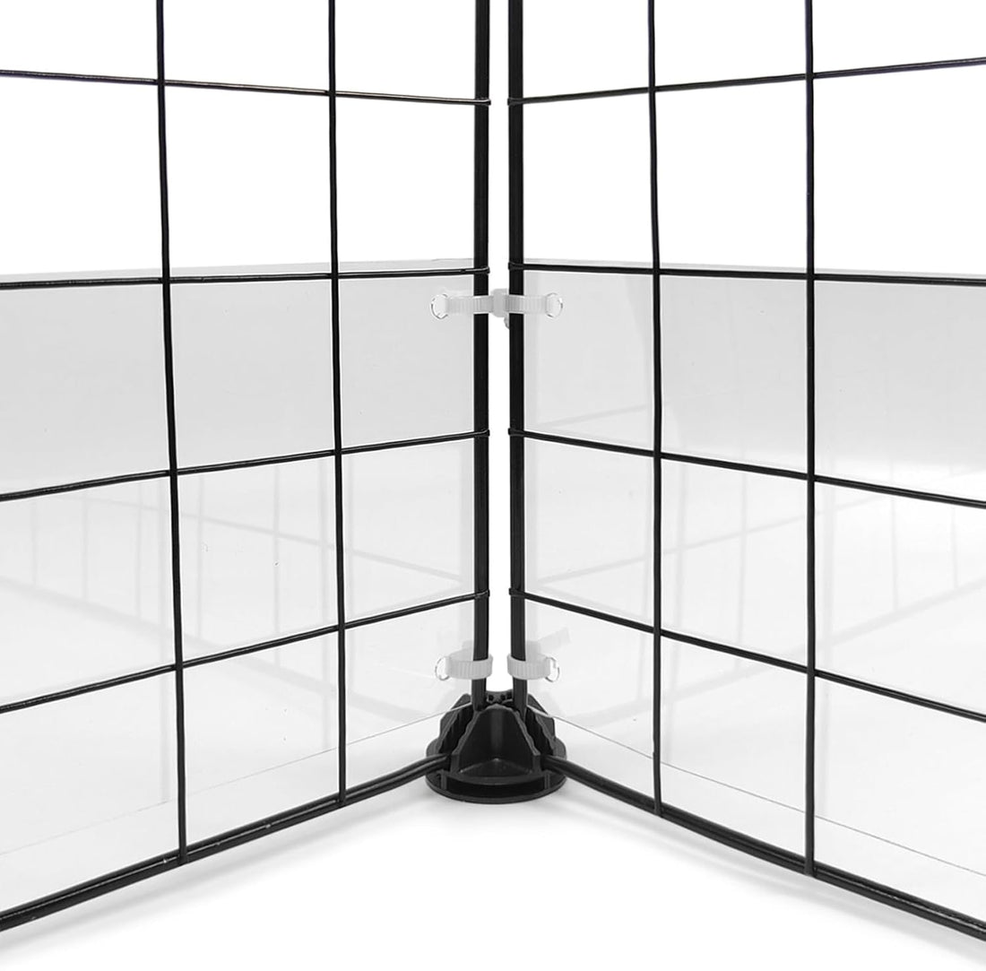12 Pcs Cage Guard 13.8"x4.7" with Zip Ties Scatter Guard Clear