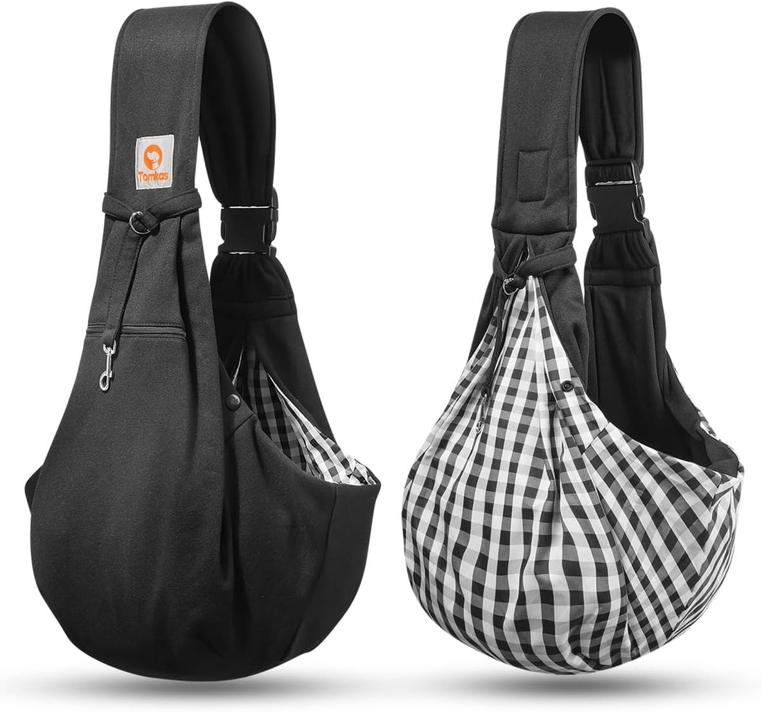 Tomkas Small Dog Cat Sling Carrier Puppy Purse Travel Wrap Soft