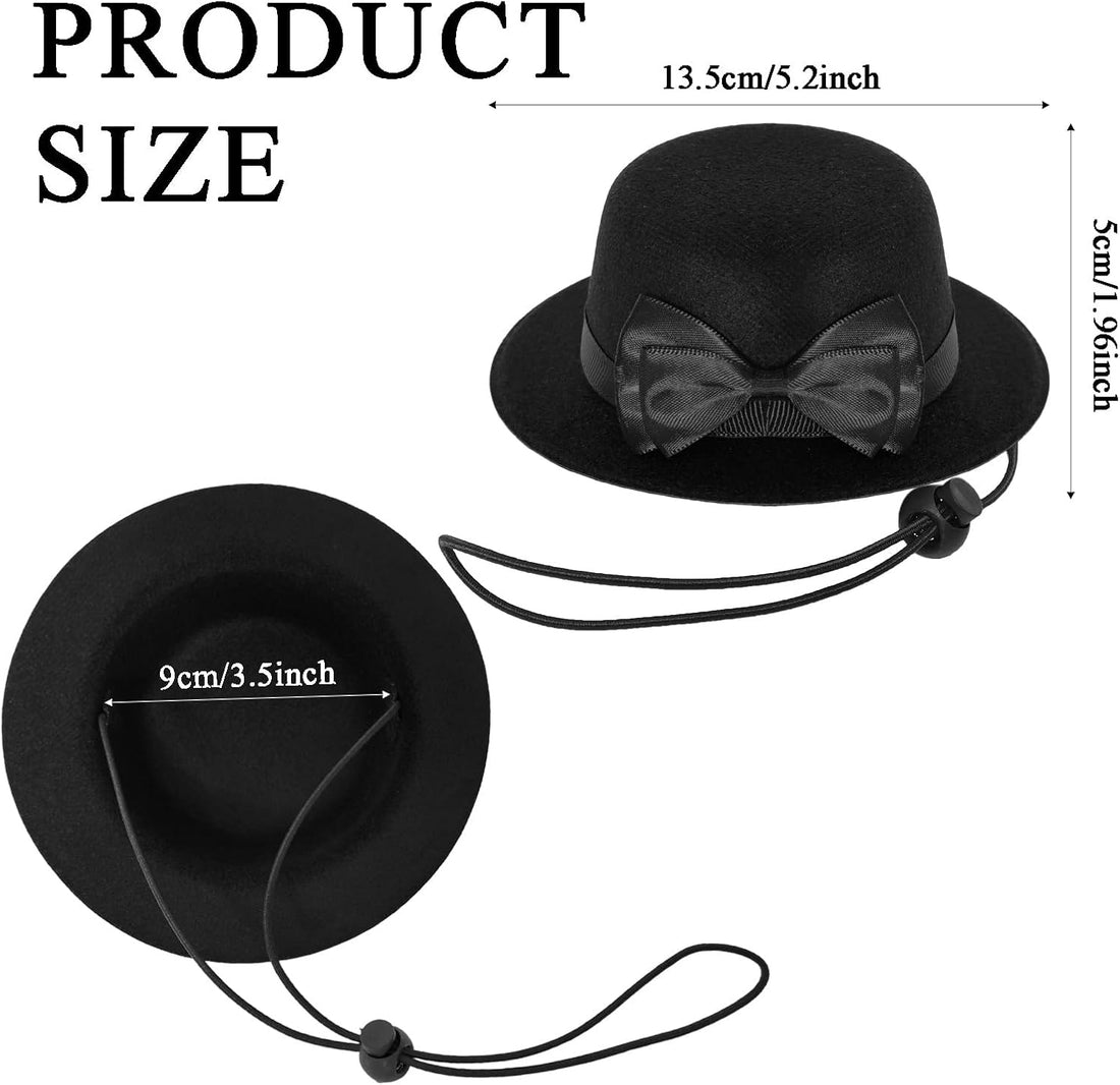 Pet Formal Accessories Set 2 Pcs Dog Costume Top Hat with Formal Pet
