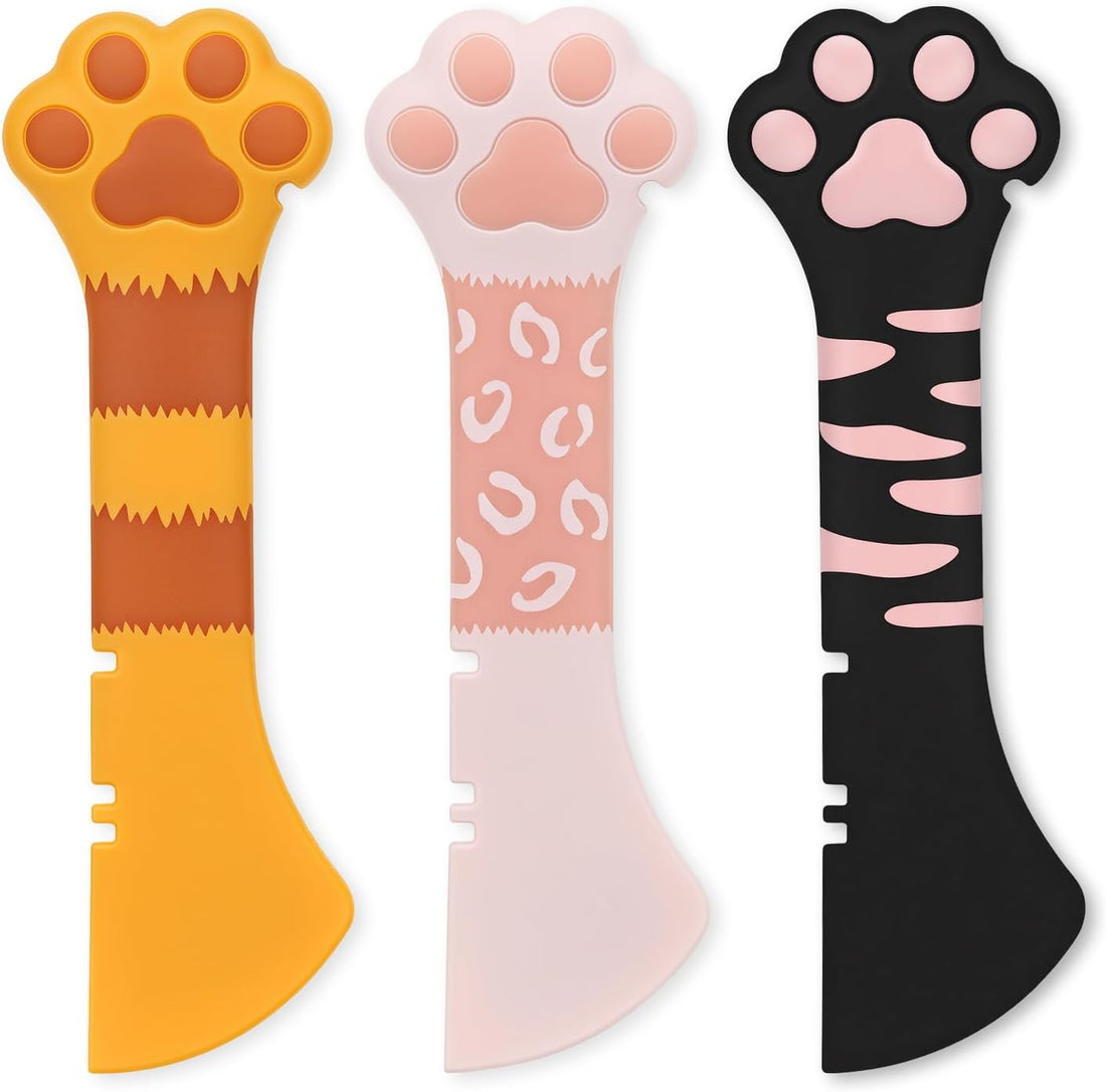 3Pcs Silicone Cat Food Spoon & Spatula, Cat Can Opener