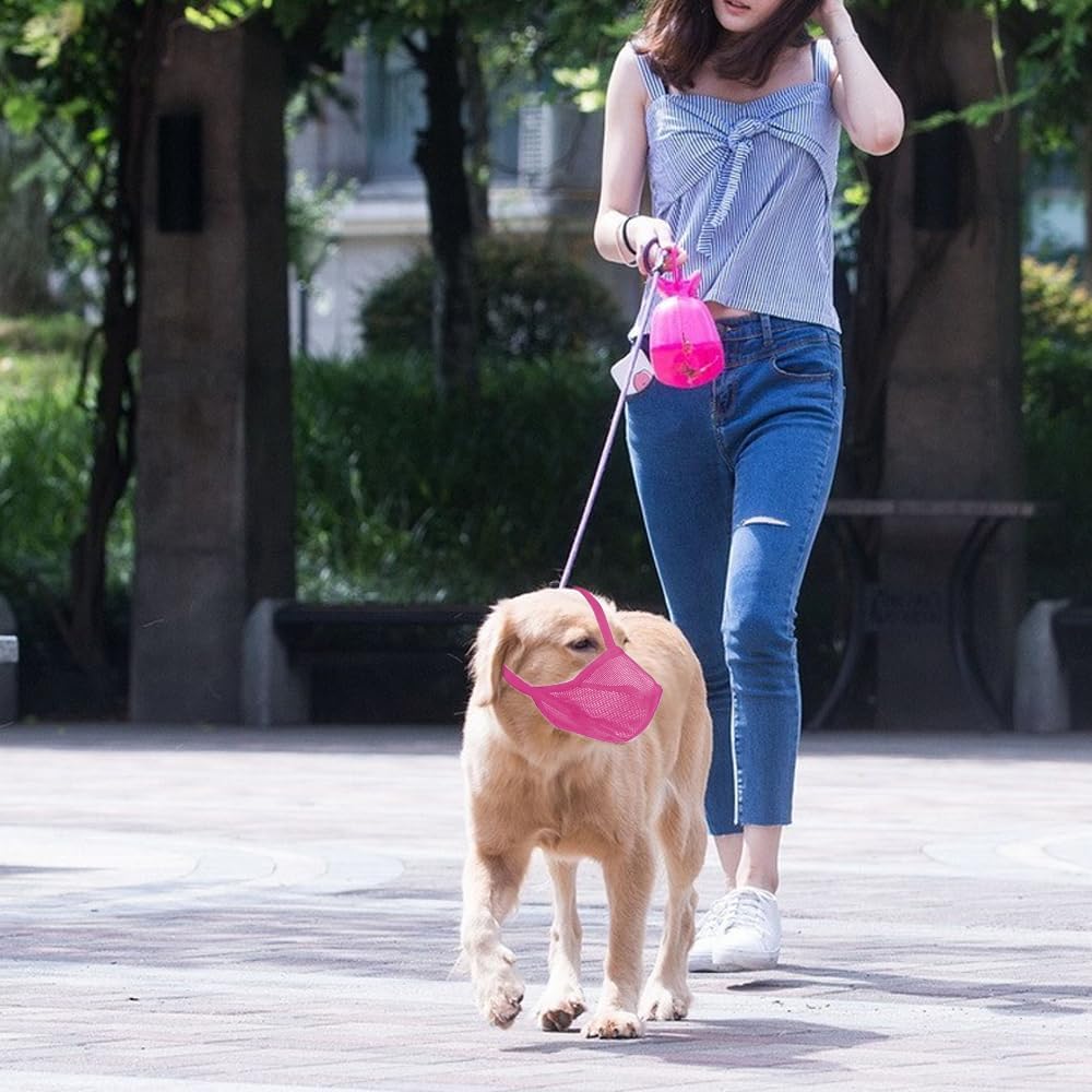 Dog Muzzle, Soft Mesh Covered Muzzles for Dogs