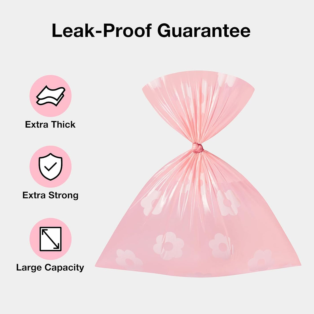 VETRESKA Dog Poop Bags with Dispenser, Lavender Scented