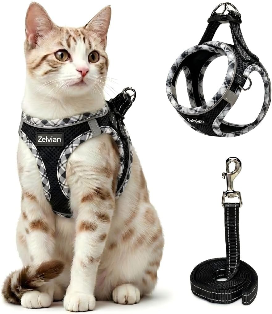 Escape Proof Cat Harness and Leash, Adjustable Vest