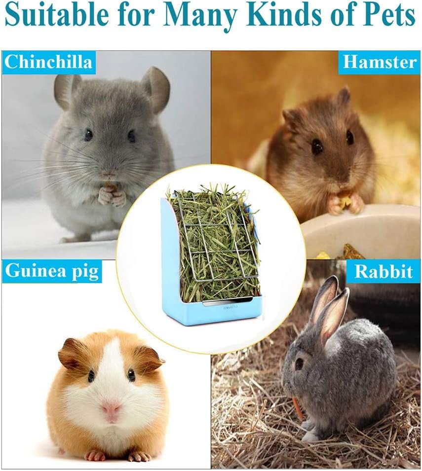 Rabbit Hay Feeder, Large Capacity Bunny Hay Rack for Rabbits