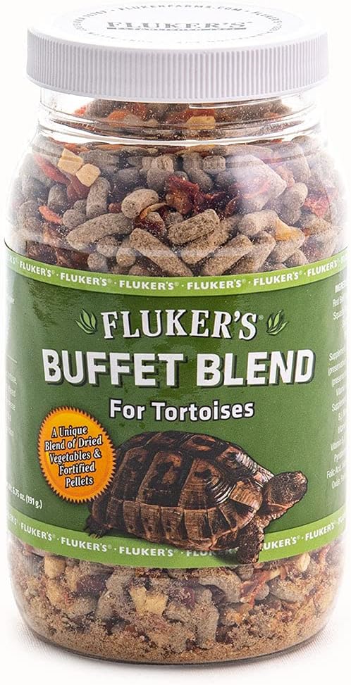 Fluker's Buffet Blend Tortoise Diet, Veggies with Fortified Pellets