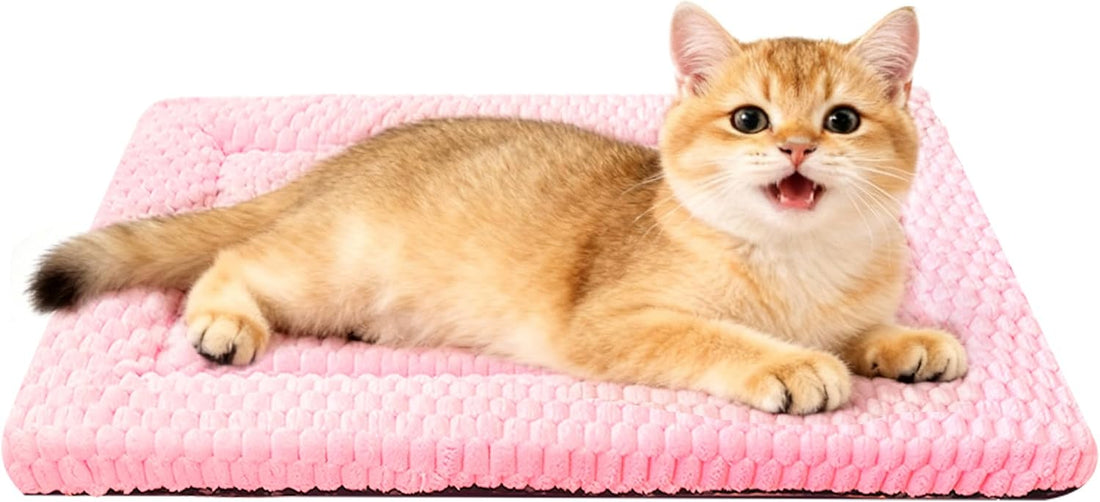 Dog Bed Mat,Reversible & Ultra Soft Kennel Pad-Machine Washable Pet