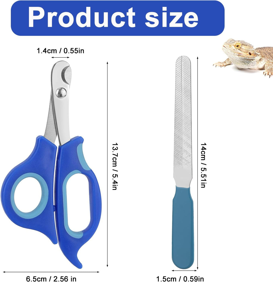 Bearded Dragon Nail Clippers and File