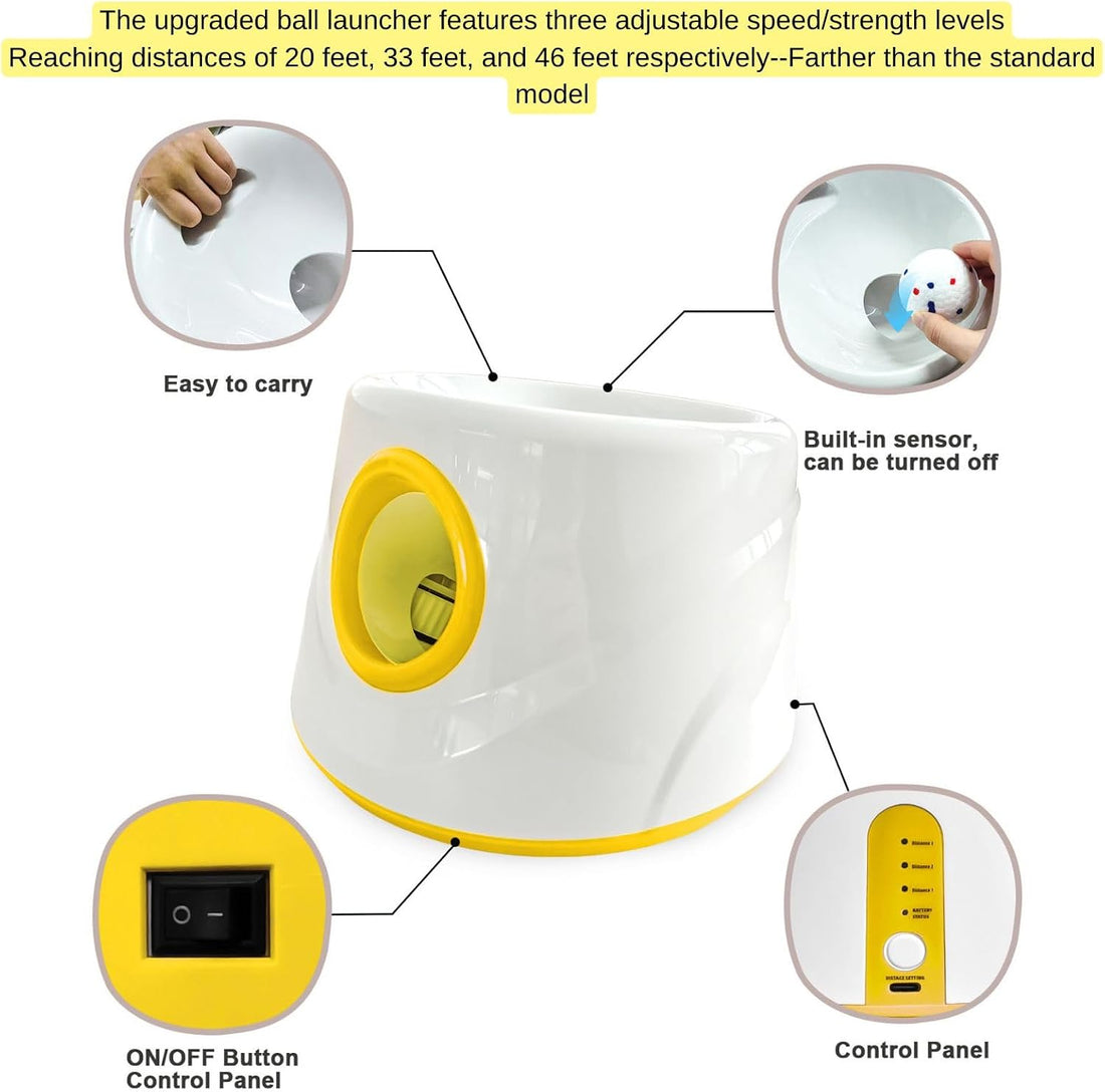 Mloowa Automatic Ball Launcher for Dogs ,The Upgraded Ball Thrower
