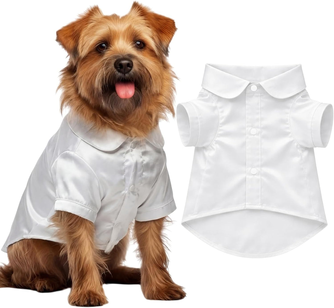 Dog Silk Pajamas Shirt Puppy Satin Pjs for Small Dog