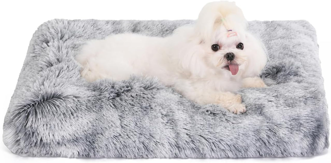 Bedfolks Waterproof Dog Crate Bed, Soft Kennel Mat, 23"x18"