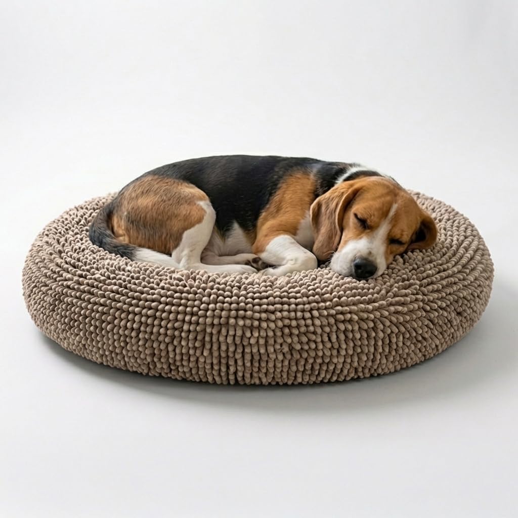 Muddy Mat®Cloud K-9 Bed for Dogs & Cats, Soft & Relaxing Donut Dog Bed