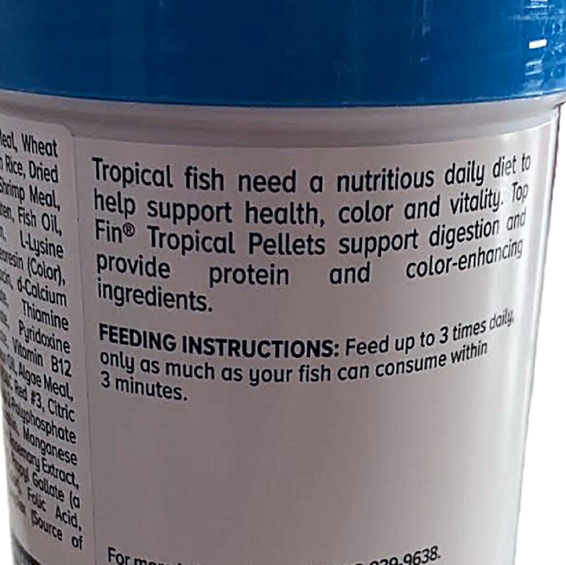 Top Fin Color-Enhancing Tropical Pellets for Tropical Fish 1-2.2 oz
