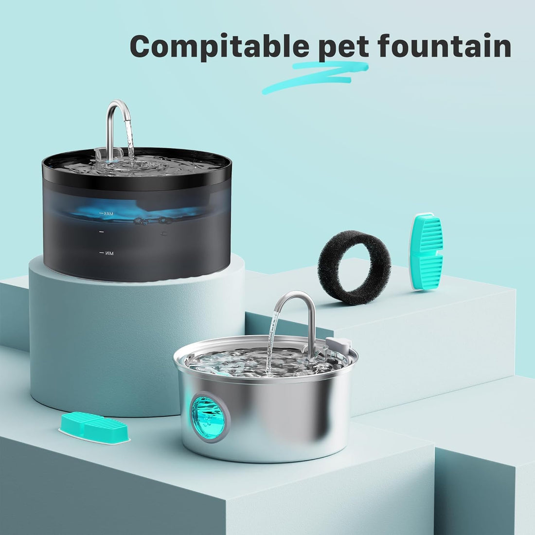 FOFNON Cat Water Fountain Filters
