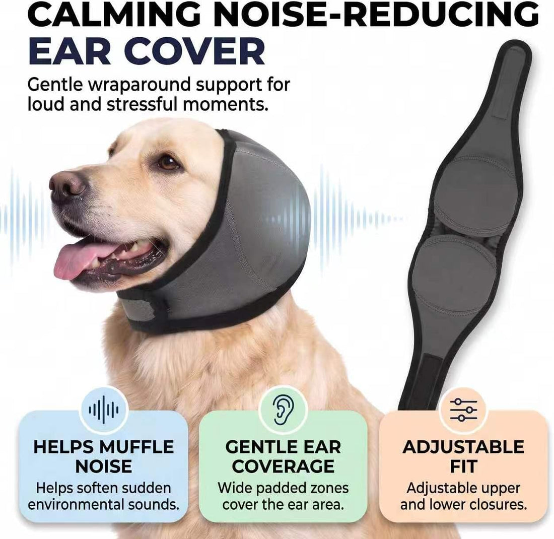 Dog Ear Covers for Noise: Fireworks Thunder Protection Dog Earmuffs