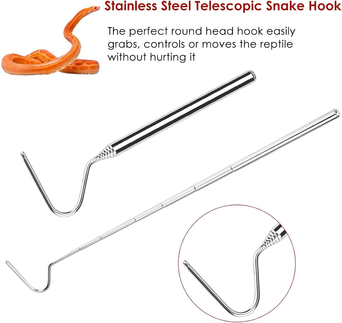 Collapsible Snake Hook Stainless Steel Extensible Snake Catcher