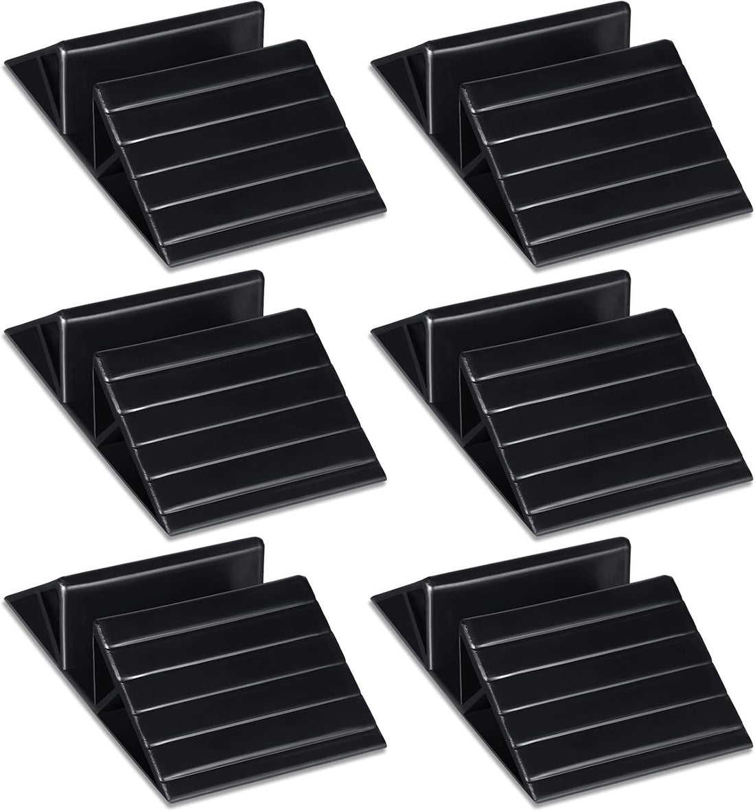 6 Pcs Pet Gate Support Feet for Freestanding Dog Fence Panel, Black