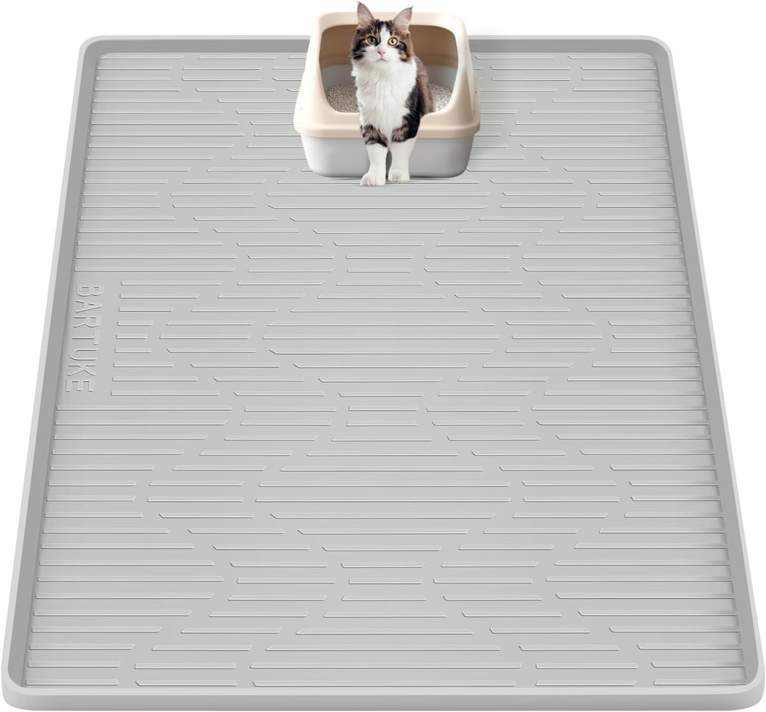 Silicone Cat Litter Box Mat 55"x 38" Extra Large Cat Rubber Mat