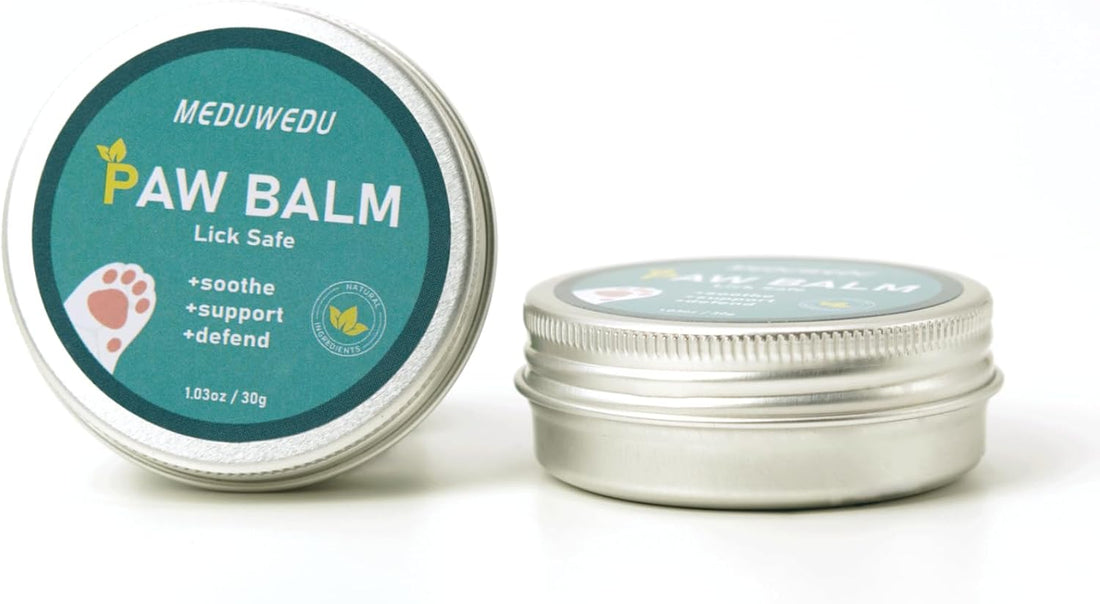 MEDUWEDU 2-Pack Dog Paw Balm - 60g Natural Paw Cream for Dogs & Cats