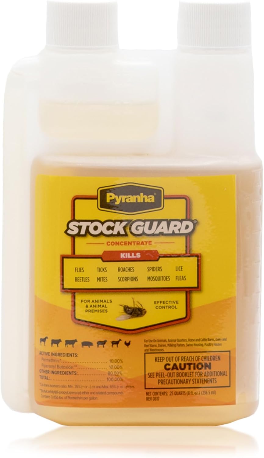 PYRANHA Stock Guard Concentrate - Livestock, Barn, Milk Rooms, Dairies