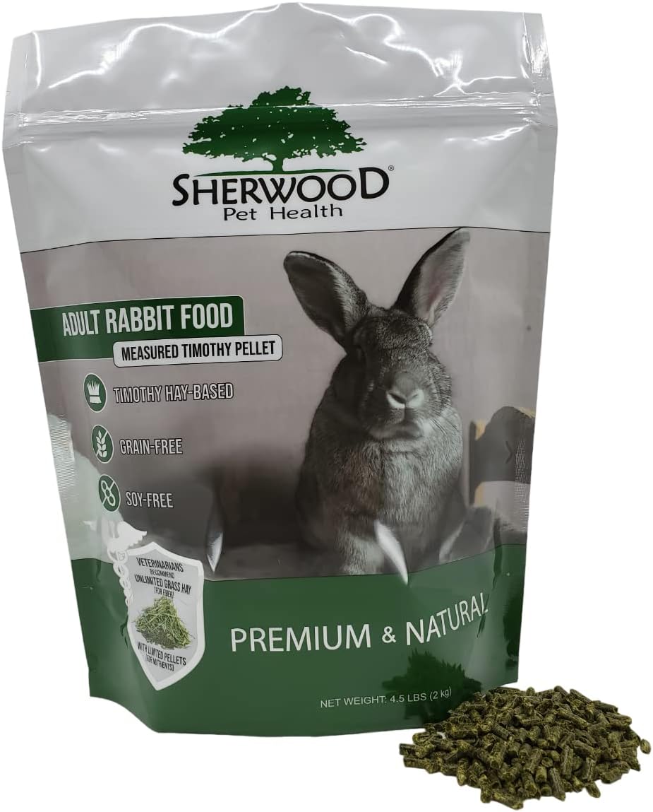 Sherwood Pet Health Adult Rabbit Food Timothy Hay Pellet 4.5 lbs.