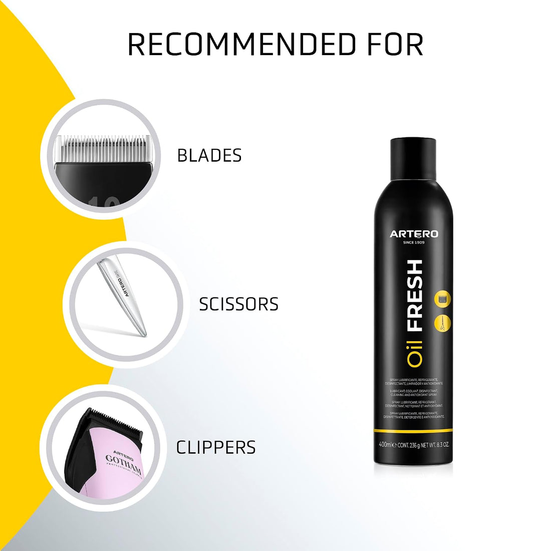 Artero Oil Fresh Clipper Blade Coolant Spray 10.1 fl oz (300 ml)