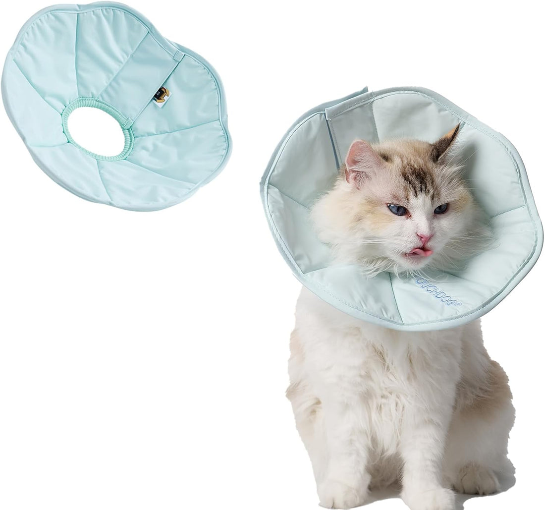 Touchdog Soft Cat Cone Collar, Waterproof Recovery E-Collar