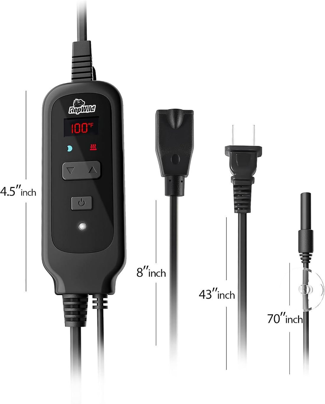Reptile Dimming Thermostat PID Temperature Controller for Heat Lamp