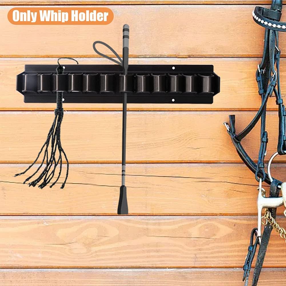 GEZICHTA Horse Whip Crop Holder Rack Wall Mounted for Horse Stables