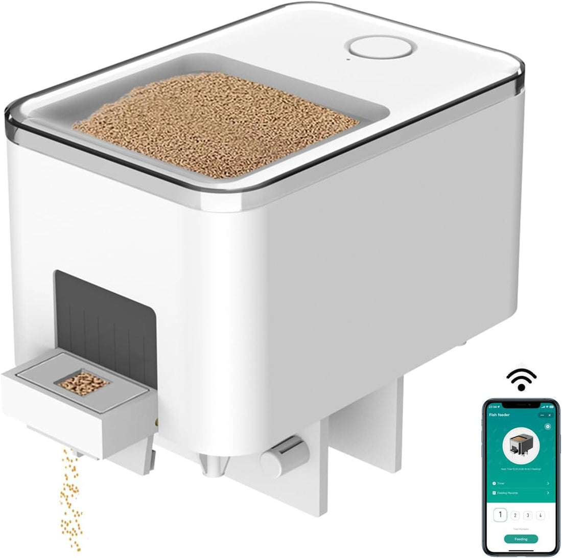 WiFi Fish Feeder for Aquarium Automatic Fish Feeder Automatic