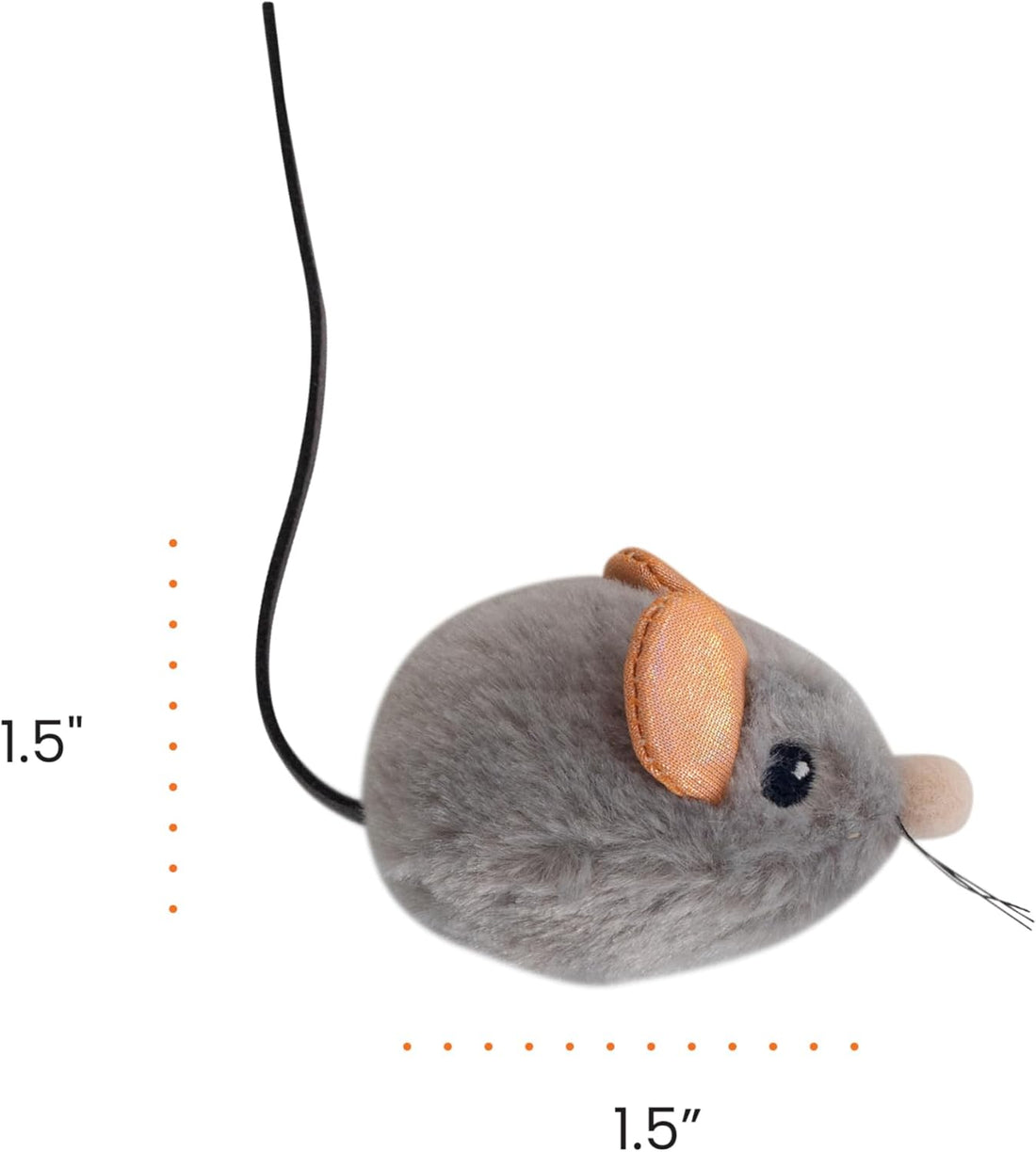 Catstages Squeak Squeak Mouse Cat Toy with Touch-Activated Sound