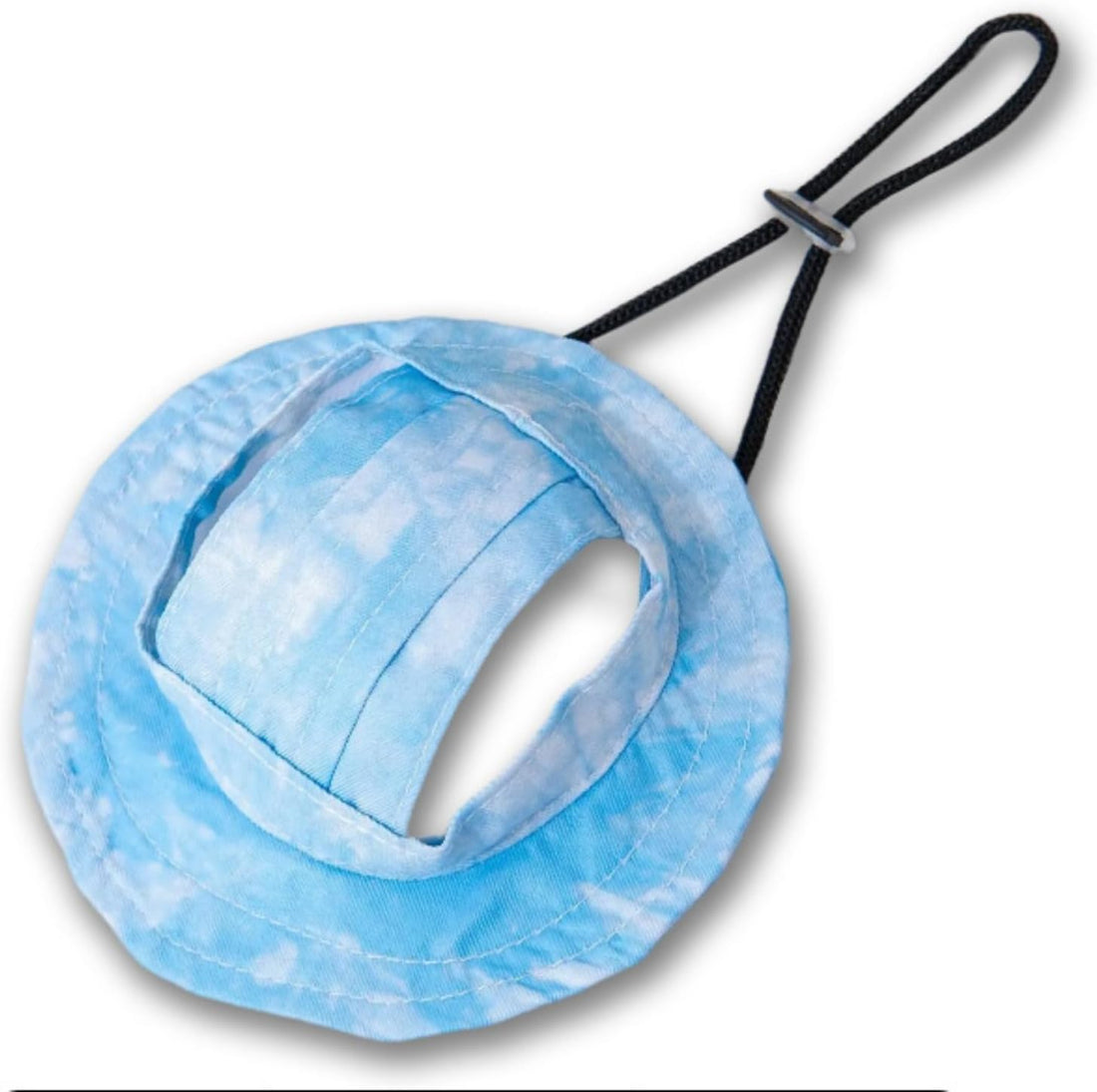 Dog Bucket Hat with Ear Holes, Adjustable Summer Sunscreen Cap